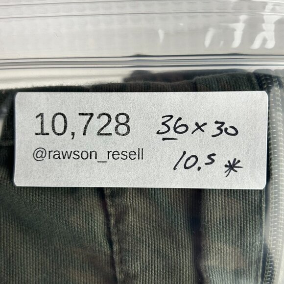 Urban Jeanswear Army Cargo Pants 36x30 Wide Leg Baggy Green Tactical Zip Skater - Picture 8 of 8